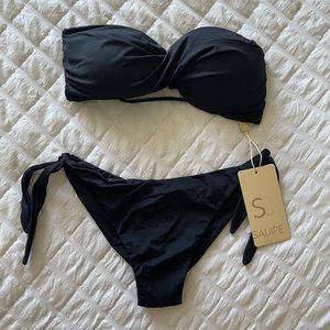 Womens Designer 2 Piece Swimsuit Bathing 👙 Top Bottom Small NWT SUMMER 😻